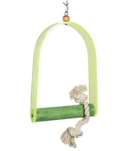 Adventure Bound Hanging Acrylic Parrot Cage Swing - Large